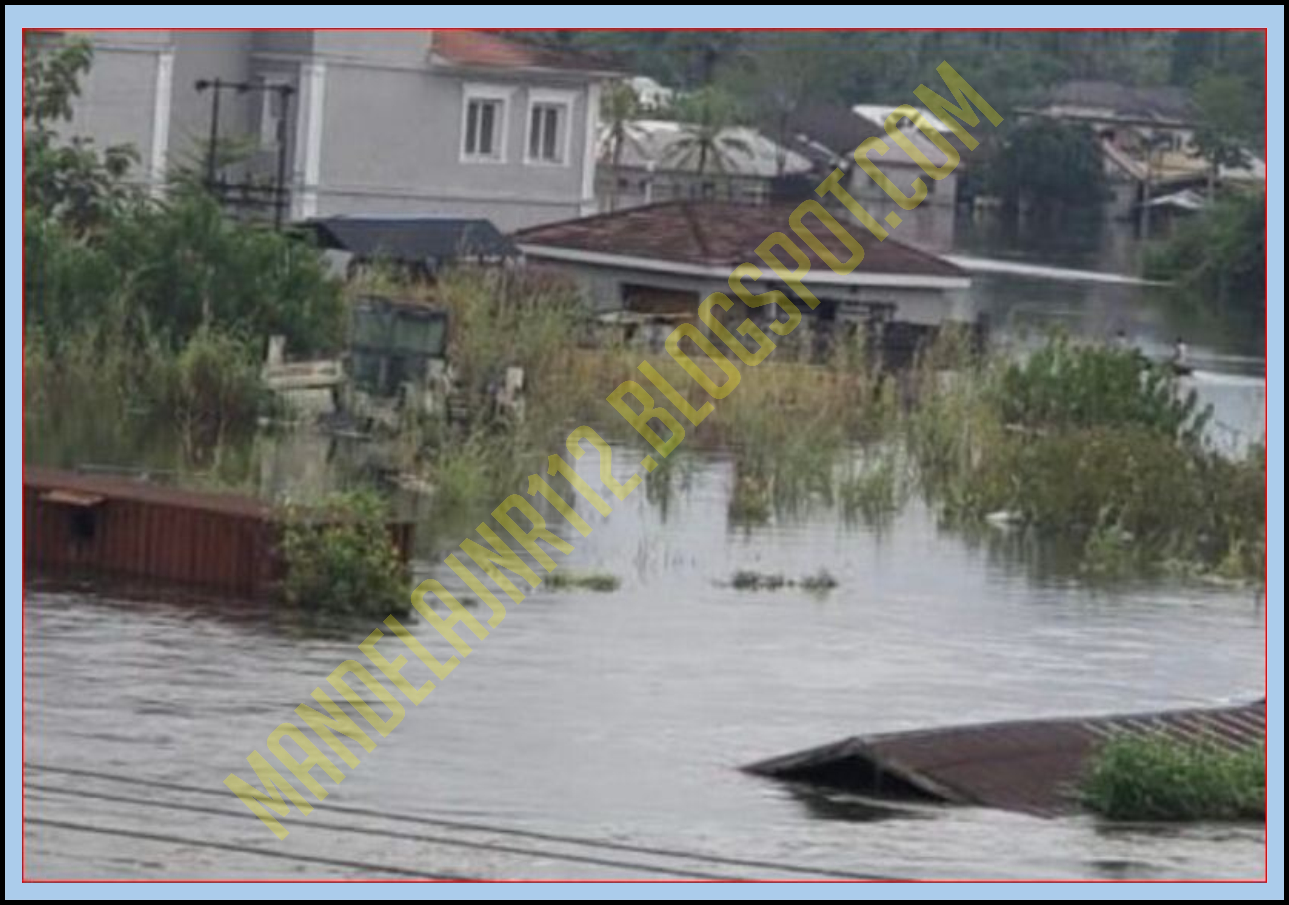 Flood takes over the former Nigeria President Goodluck Jonathan’s home