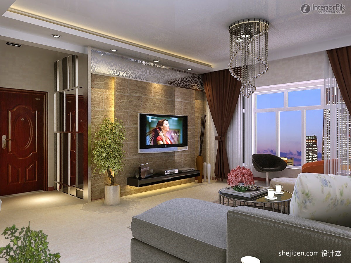 Modern TV  Walls Ideas  Wikalo My Home Design  And Decor 