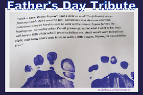 photo of: Father's Day Poem for footprints,