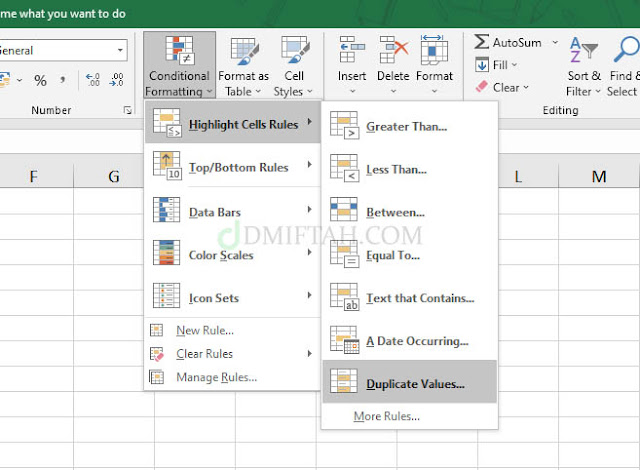 Conditional formatting di Microsoft Excel