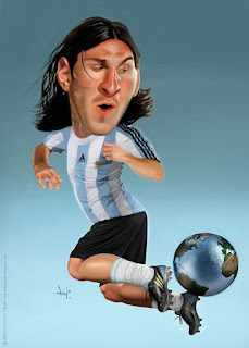 lionel messi caricature