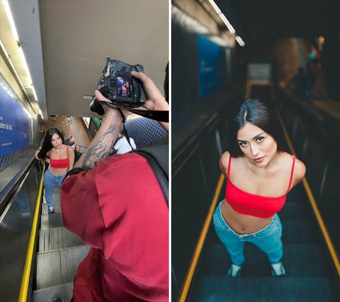 The photographer reveals the backstage of his photos