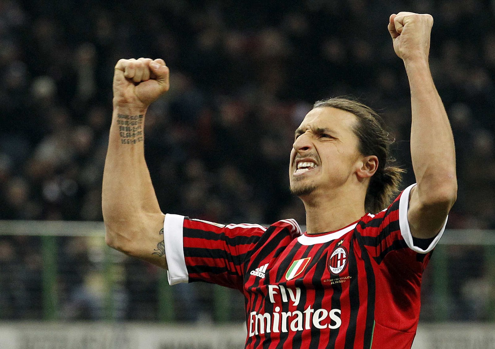 top footballer wallpaper: Zlatan Ibrahimovic AC Milan Pictures