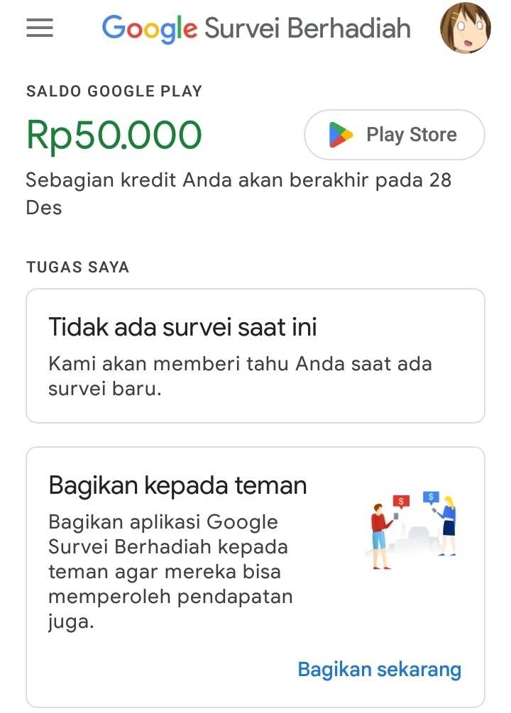 Cara dapat saldo google play gratis