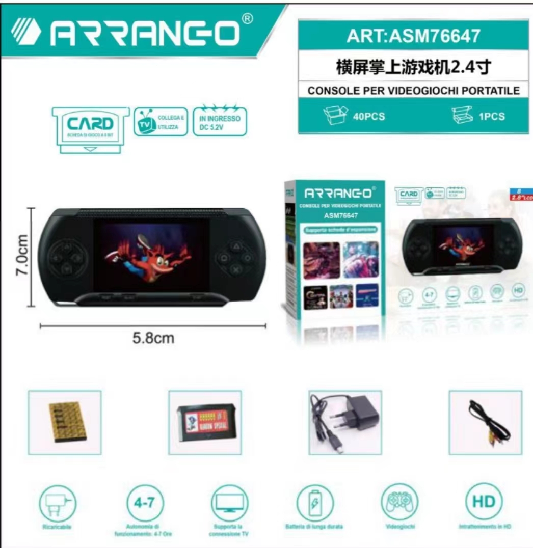 ARRANGO ASM76647 Console per Videogiochi Digitale palmare