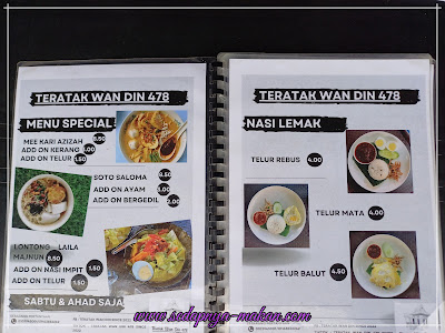 Menu 5 - Teratak Wan Din 478