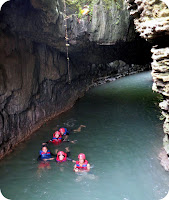 Body Rafting Santirah Pangandaran Green Canyon 4 Gua 5 Curug di Green Santirah Pangandaran