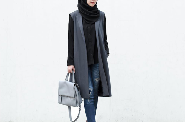 long cardigan gaya muslimah dari zalora