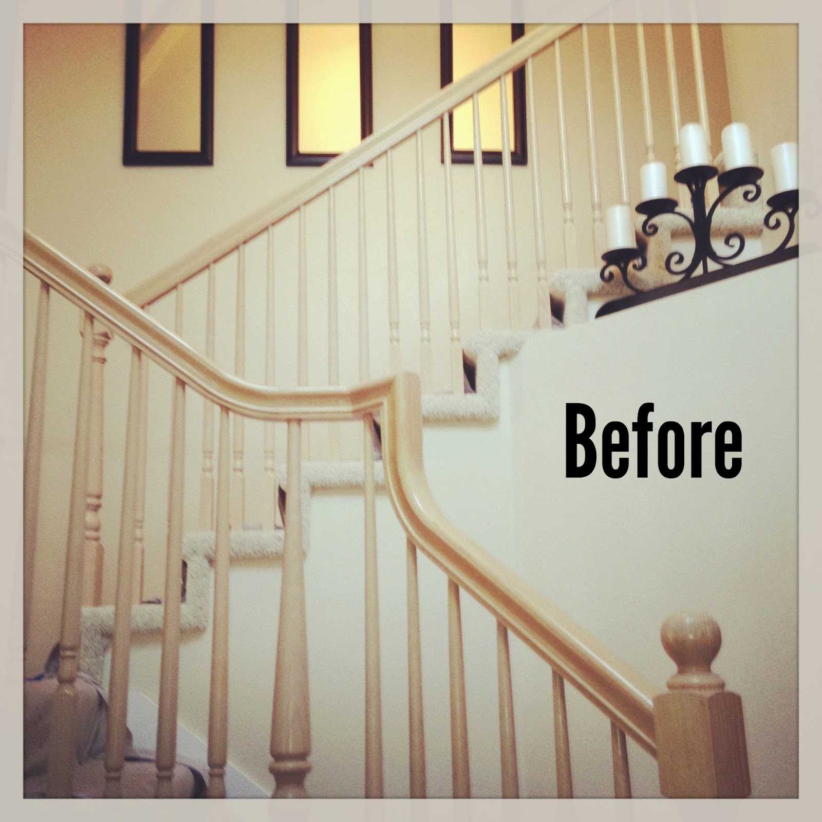 Michelle Paige Blogs Before And After Of Painting A Banister