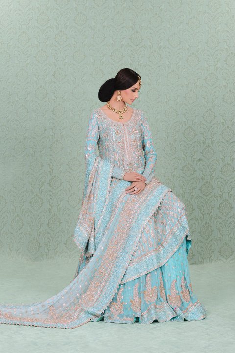  Blue  Pakistani  Wedding  Dresses 