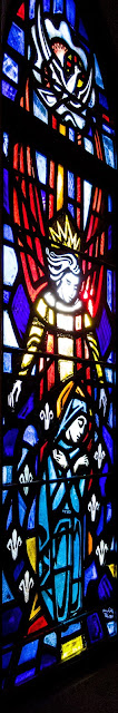 St. George's Annunciation stained glass window.