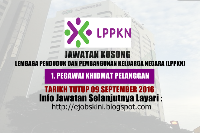 Jawatan kosong di lppkn september 2016