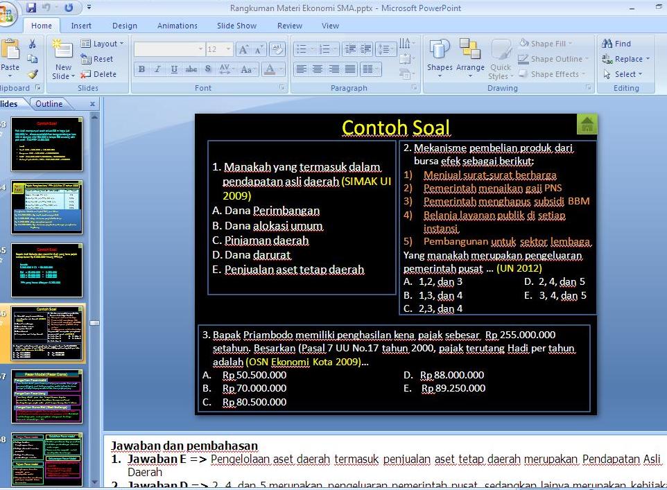 Rheza Rivana: Rangkuman Materi Ekonomi SMA [Download] pptx