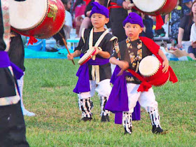 children, drums, dance, Eisa, festival, Kin Town, matsuri, Okinawa