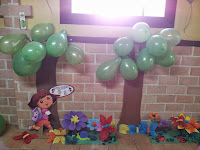 Decorado Bosque Encantado para fiesta de cumpleaños de Dora la Exploradora