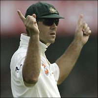 Ricky Ponting used part time bowlers after tea on the fourth day of the fourth test against India