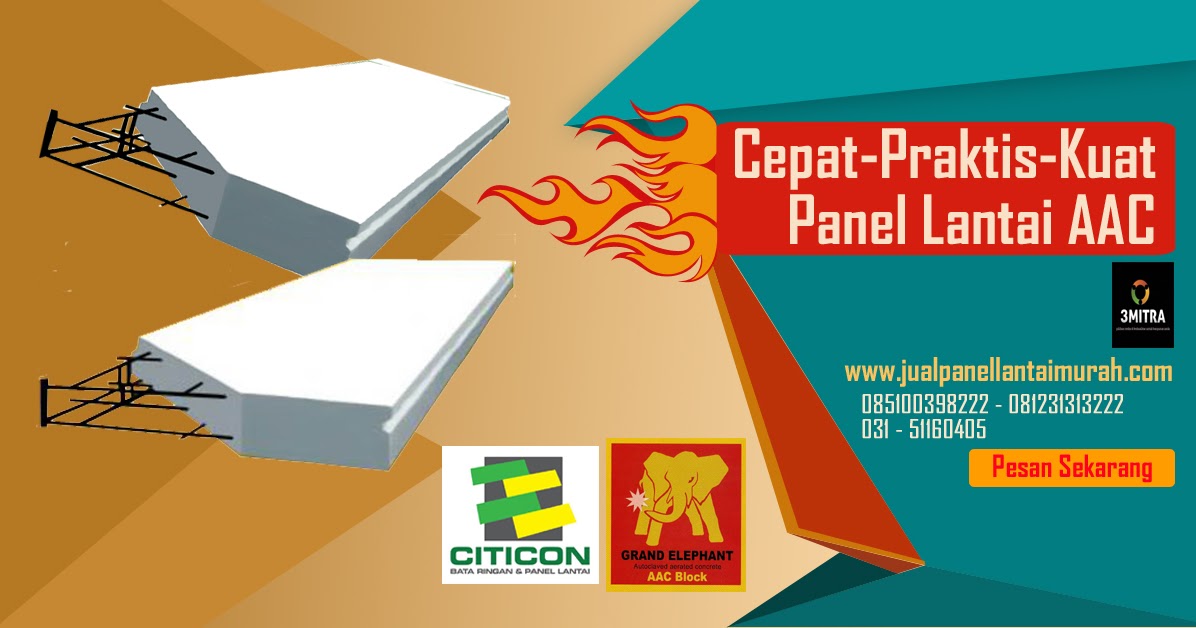 Harga Terpasang Panel Lantai Citicon - Jual Bata Ringan 