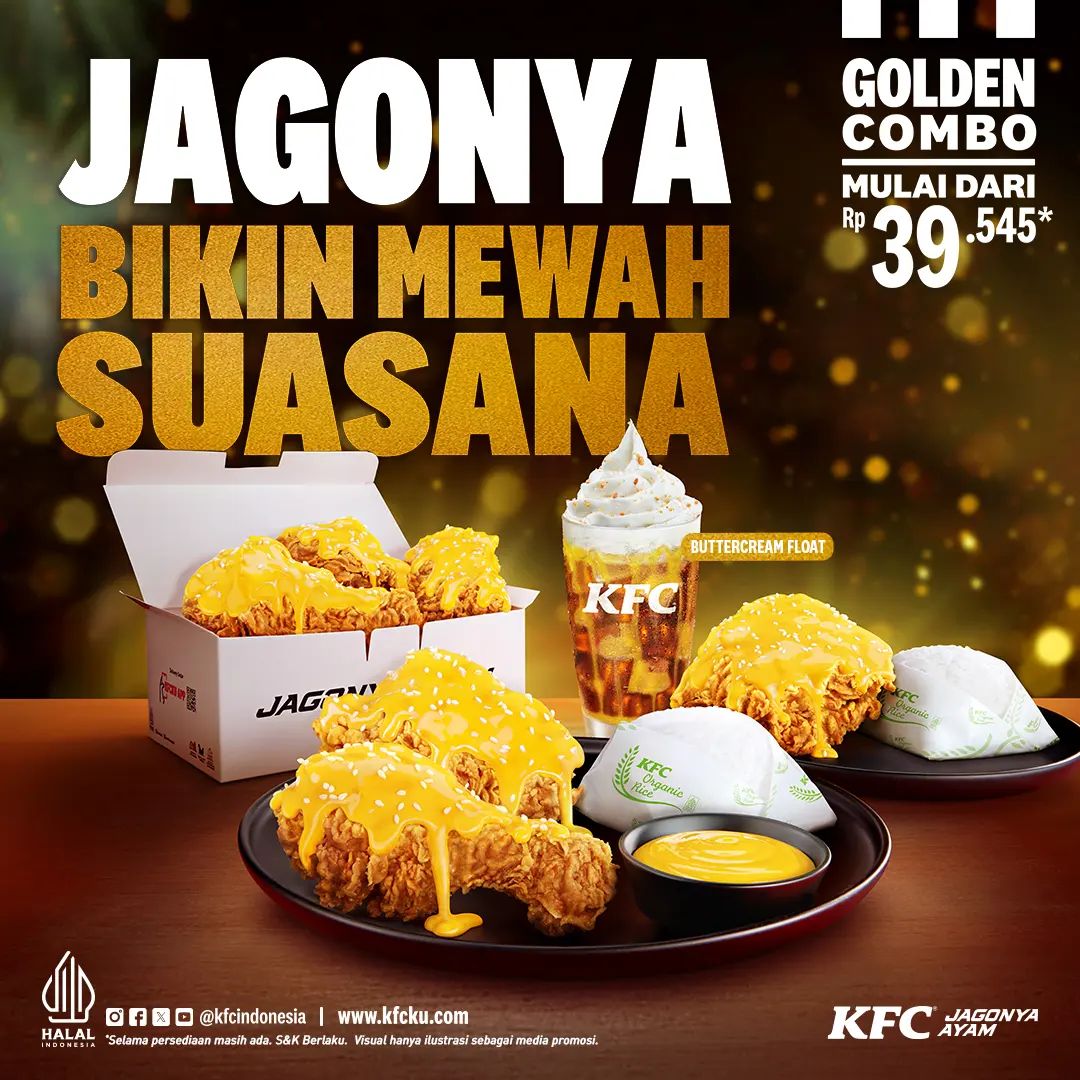 KFC GOLDEN COMBO Harga mulai dari Rp. 39Ribu-an