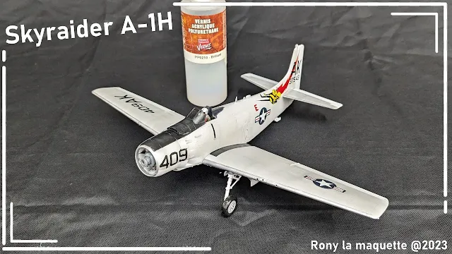 Maquette du A-1H Skyraider de Tamiya au 1/48.