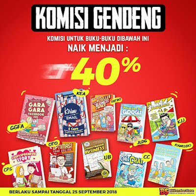 Promo diskon 30% buku billionairestore