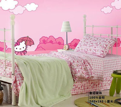 diseño dormitorio hello kitty