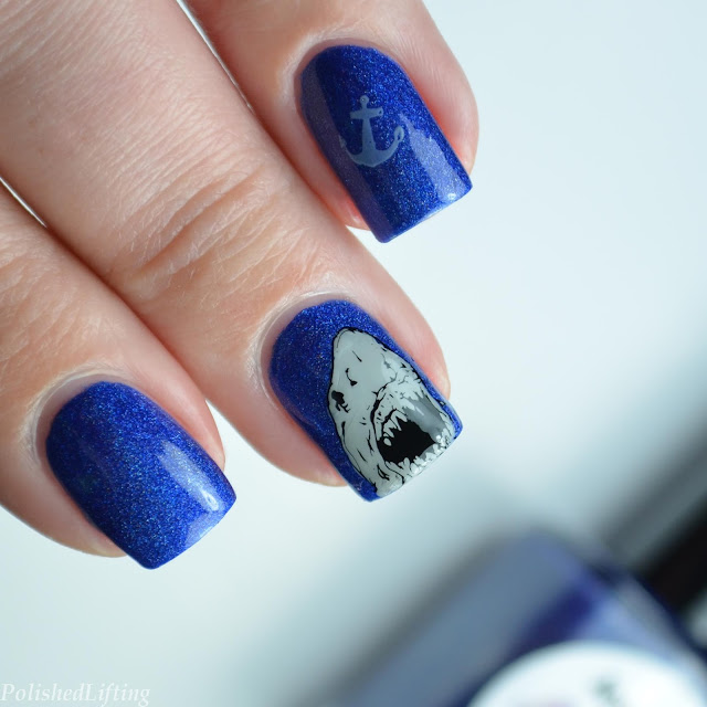 shark nail art