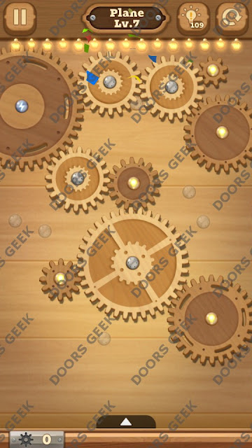 Fix it: Gear Puzzle [Plane] Level 7 Solution, Cheats, Walkthrough for Android, iPhone, iPad and iPod