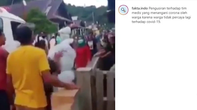 Viral Video Warga Usir Tim Medis, Disebut Sudah Tak Lagi Percaya Covid-19.