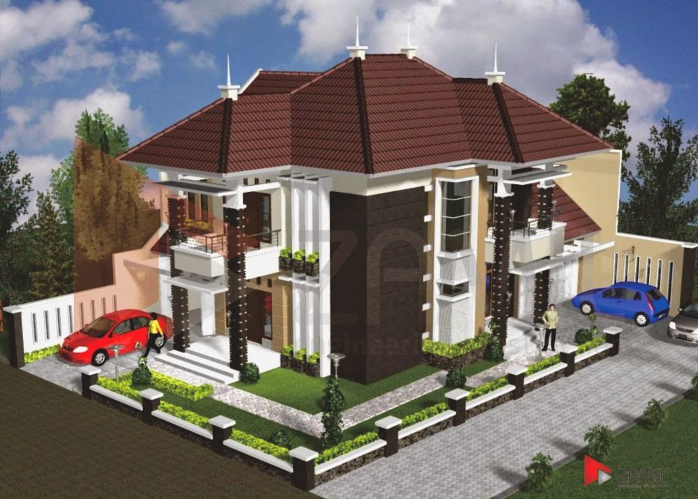 rumah minimalis 2 lantai sudut<br />