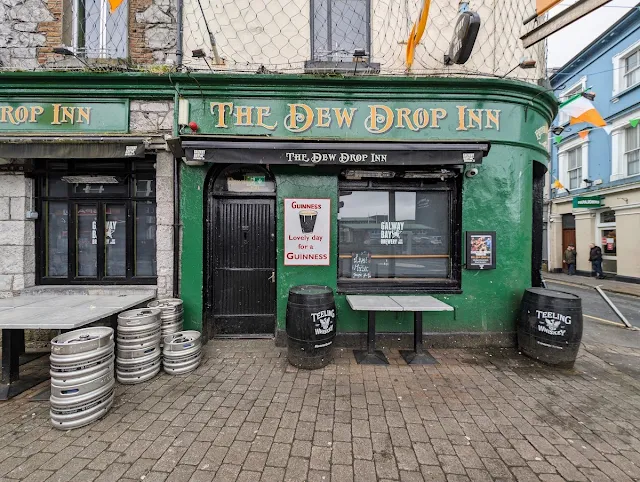 Exterior of the Dew Drop Inn in Galway Ireland