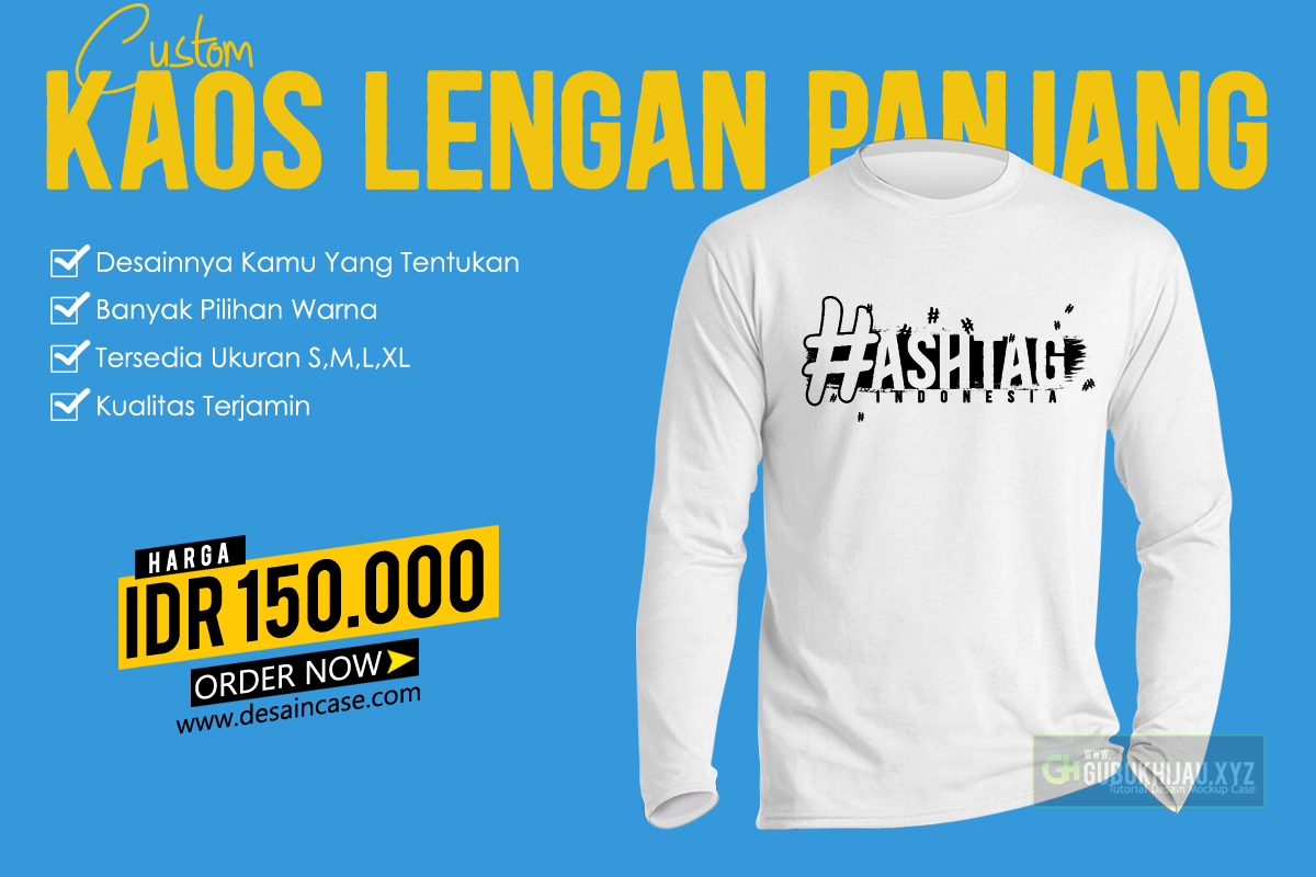 Download Download Mockup Kaos Lengan Panjang