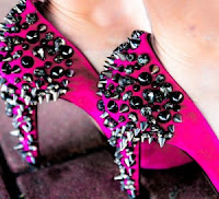 stunning pink high heels