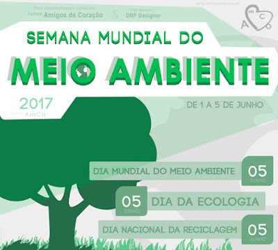 Banner digital sobre a Semana Mundial do Meio Ambiente 2017, Semana Mundial do Meio Ambiente, Dia da Ecologia, Dia Mundial do Meio Ambiente, Dia Nacional da Reciclagem, Natureza, Meio Ambiente, Preservação Ambiental, Junho de 2017, 1 de Junho, 5 de Junho, Conscientizar Meio Ambiente, Designer Gráfico