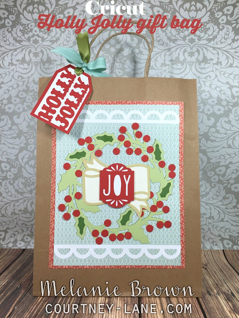 Cricut Artistry Holly Jolly Gift Bag