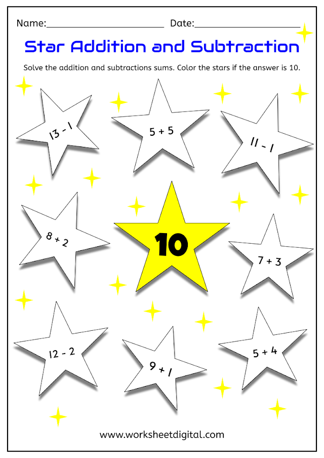 Star Addition and Subtraction