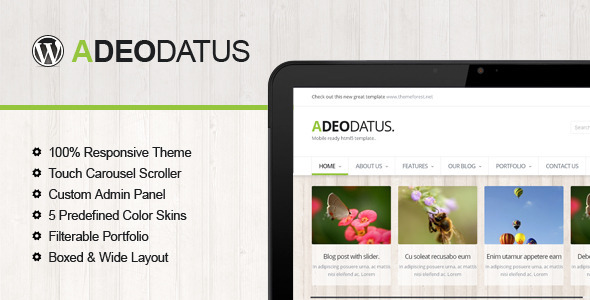 Adeodatus - Responsive Business Theme - ThemeForest Item for Sale
