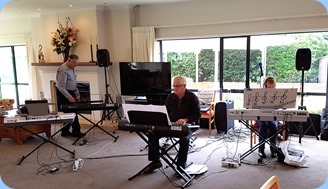 Setting-up the keyboards.