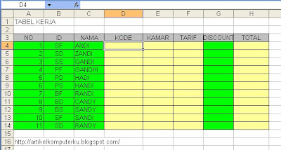 vlookup excel 2003