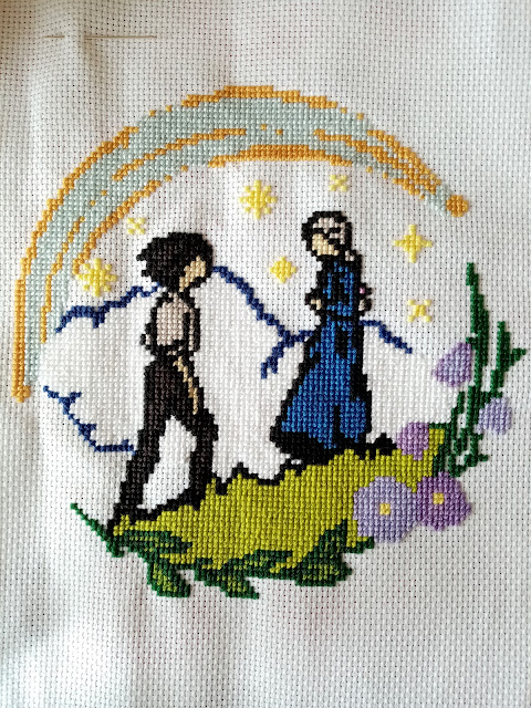 Howl's Moving Castle cross stitch