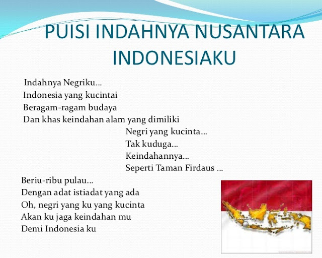 Contoh Naskah Puisi Pendek Cinta Tanah Air  PUISI INDONESIA