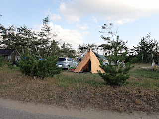 大島キャンプ場 テント