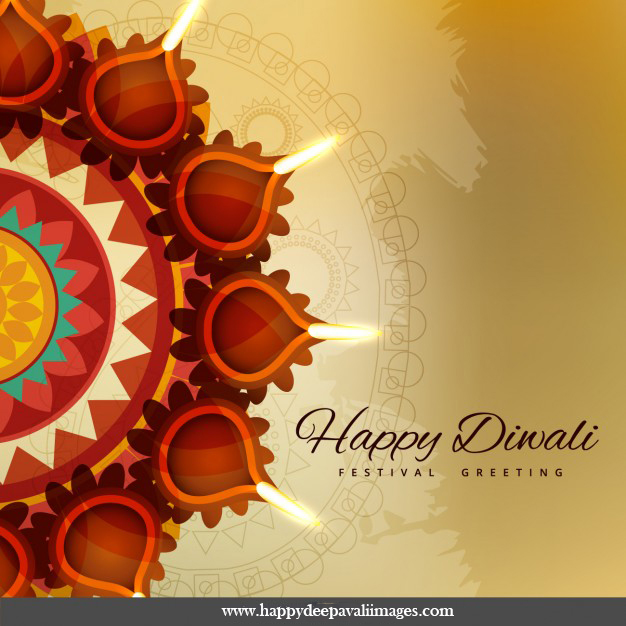 Diwali diyas Greeting cards for greetings: