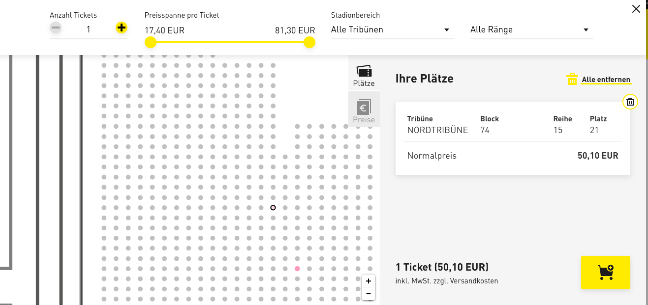 ブンデス ドルトムントのチケットを購入して海外サッカー観戦に行こう