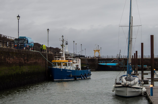 Photo of MV Susan H taking on fuel ready for the trip