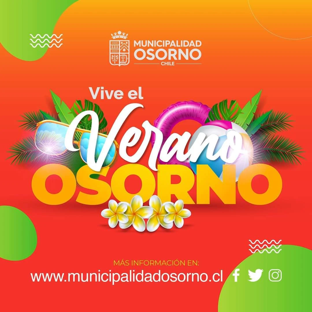 Cartelera de verano en la comuna de Osorno