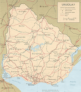 Uruguay | Geografiske Kort over Uruguay