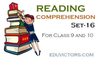 English Reading Comprehension (Set-16) - for Class 9 and 10 (#readingcomprehension)(#eduvictors)(#class10English)