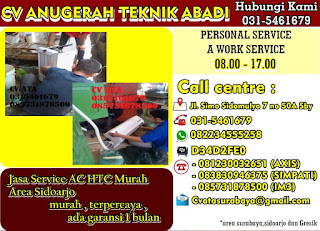 Jasa Service AC HTC Murah Area Sidoarjo 