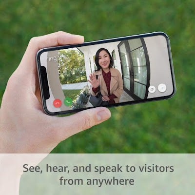 Video doorbell 3 talks with a visitor anywhere