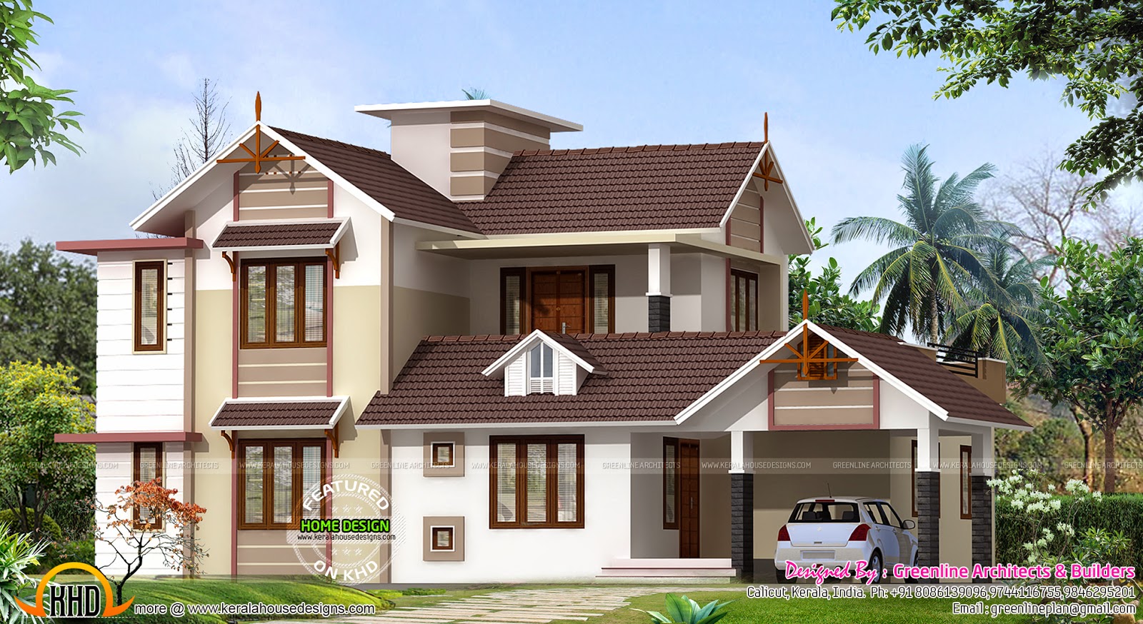 2400 sqft new house design  Kerala home design and floor 